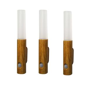 TEMU 3개입 휴먼 센서 충전식 LED 마그네틱 벽등, 심플 스마트 무드등, 복도/침실/계단용 모션 센서 조명