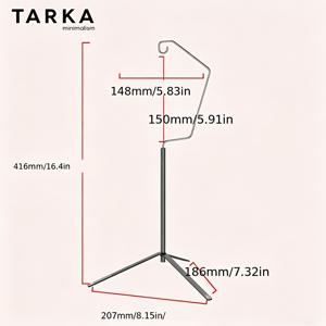 TEMU TARKA 캠핑 라이트 스탠드 접이식 삼각대 브래킷 야외 조명 행거 경량 휴대용 라이트 폴 데스크탑 및 접지 이중 사용 정교한 캠핑 하이킹 트렁크 마당 발코니 피크닉 바베큐 낚시 등산 해변 눈 녹음