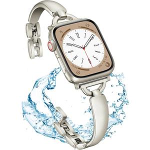 TEMU 신상 여름 도착: iWatch Ultra 2, 1 시리즈, SE, S10, S9, S8, S7, S6, S5, S4, S3, S2, S1 시리즈용 시계 밴드 1개. iWatch 스마트워치 38/40/41/42/44/45/46/49mm용 고급 럭셔리 스파클링 메탈릭 슬림한 주얼리 버클 팔찌 교체용 밴드. 여성용 손목 밴드 (시계 미포함)