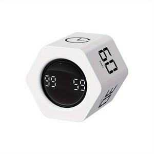 TEMU Ticktime Pomodoro Cube로 생산성을 혁신하세요! 사무실, 공부, 업무용 조절 가능한 타이머 - 일시 중지/재개, 음소거 및 카운트다운 옵션, 충전식 배터리, 공부 타이머|현대 큐브 디자인|편안한 사용자 경험, 타이머 제어|디지털 디스플레이|디지털 디스플레이 큐브, 타이머 작업 공간