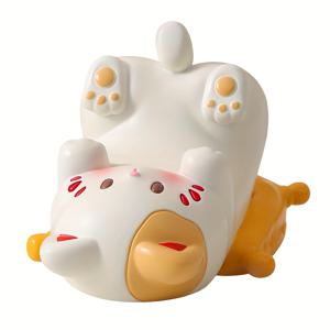 TEMU 매력적인 고양이 모양 레진 폰 스탠드, 꽃무늬 디자인 - 학생 및 전문가에게 이상적, 생일, 크리스마스, 추수감사절 선물로 완벽, 귀여운 책상 장식, 크리스마스, 할로윈 장식, 가을 홈 데코 수집품