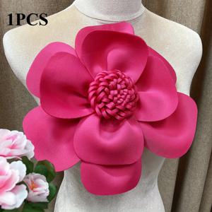 TEMU 1개 넓은 25Cm/9.84In 고급스러운 대형 수제 꽃 의류 액세서리, 장식, 브로치, 웨딩, 이브닝 가운, 의류, 모자, 가방 대형 이벤트 장식