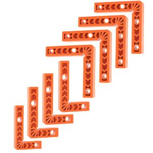 TEMU 90도 조절식 직각 브래킷 8개입 - 4/3인치 다리, 재사용 가능한 강력한 플라스틱 코너 브레이스, 목공, 프로젝트, 금속 가공 및 작업장용 정밀 정렬 - 몰드, 기계에 적합한 튼튼한 클램프