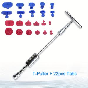 TEMU 덴트 풀러 키트 - 페인트리스 덴트 복원 도구 키트 - T-Bar 덴트 풀러, 폭우의 하AIL 및 작은 덴트, 냉장고 문 Ding 복구를 위한 간편한 자동차 차체 작업 추가