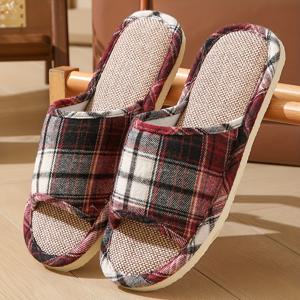 TEMU 남녀 공용 편안한 소프트 바닥 슬리퍼, 토즈 아웃 디자인, 사계절용 미끄럼 방지 슬리퍼, 여성 신발