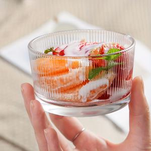 TEMU 220ml/7oz 유리 디저트 볼 새의 둥지 볼 오트밀 아침 식사 볼 잼 컵 요거트 푸딩 컵 컵 (가정 모임, 디저트 가게, 생일 파티, 카페용)