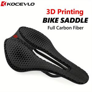 TEMU KOCEVLO 3D 프린팅 카본 파이버 산악 및 로드 자전거 안장, 240x143mm