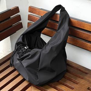 TEMU 여성용 신상 나일론 버킷백 패션 솔리드 소프트 숄더백 럭셔리 디자인 블랙 스포츠 헬스장 토트백