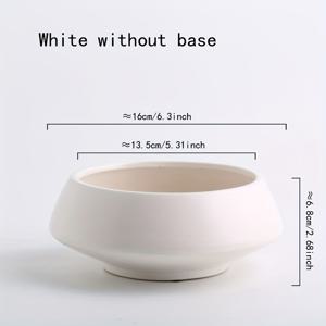 TEMU 중국풍 무구획 세라믹 화분, 이끼 및 미세 조경, 가정용. 대형 캘리버 수경 식물, 화분, 휴일 선물