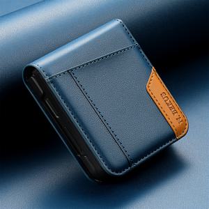 TEMU 휴대폰 케이스 - RFID 차단 인조 가죽 지갑 케이스 (삼성 갤럭시 Z 플립 7 6 5 4 3 5G A 호환, 카드 홀더 킥스탠드 플립 커버 휴대폰 지갑 가방)