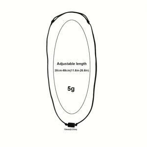 TEMU 1개 남성용 조절 가능한 블랙 스톤 목걸이 - 스타일 에센셜 오일 디퓨저 펜던트, 남성스러운 브레이드 코드, 해변 및 캐주얼 웨어, 천연 무코팅 스톤 주얼리