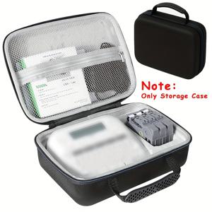 TEMU EVA 하드 쉘 라벨 테이프 보관 케이스 - Brother P-Touch PTD220/PTD210 라벨 호환, 휴대용 충격 방지 보호 박스, TZe 시리즈 테이프 액세서리 보관 공간 - 라벨 프린터 여행용 케이스 (케이스만)