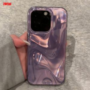 TEMU 폰 케이스: 2DFlat 럭셔리 단색 불규칙한 물결 무늬 광택 휴대폰 케이스, 아이폰 17 Pro Max 17 Pro 16 15 14 13 12 Pro Max Plus 11 13 15 호환, 심플 충격 방지 케이스 커버 Fa