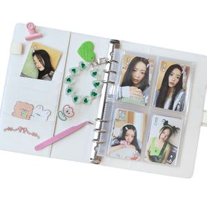 TEMU 위어라 봄봄 마카롱 6공 포카바인더 A5 속지포함 다이어리 앨범