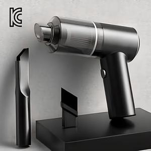 TEMU 휴대용 무선 미니 수동형 진공청소기 USB 충전식 휴대용 가정/차량용 강력 흡입력 애완동물 털/먼지/쓰레기 청소기, 핸디형 강력 자동차와 집에서 겸용