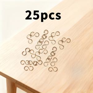 TEMU 25개 전문가용 세라믹 전조기 S자 고리 도구 | 고온 저항 스테인리스 스틸 고리, 헤비 듀티, 세라믹 굽기에 적합 - 내구성 좋은 전조기, 점토 굽기 및 미술 조형 (모든 전조기와 호환)