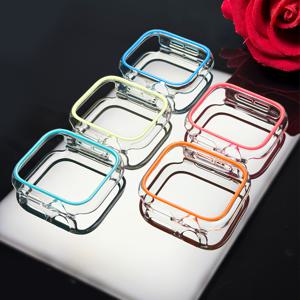 TEMU Apple Watch용 야광 속이 빈 보호 케이스 5개 팩. 야광 트렌디 컬러, 충격 방지 및 스크래치 방지, 초박형 및 딱 맞는 핏, 가볍고 눈에 띄지 않는 디자인