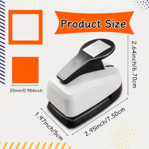 TEMU 우표 스탬프 사각 종이 구멍 펀칭 커터 도구 2인치 50mm 1.5인치 38mm 1인치 25mm 우표 스탬프 사각형 모양 (카드 제작, 스크랩북용 종이 공예)