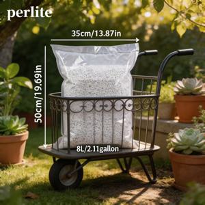 TEMU 정원, 원예, 화분용 퍼라이트 8L/2.11갤런 5L/1.32갤런, 3mm-8mm 미세 입자