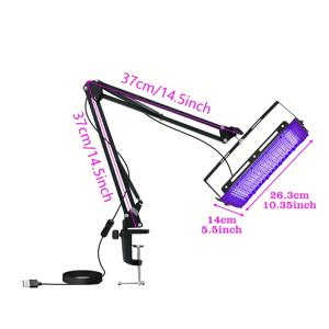 TEMU 144LED 노출 장치 키트 UV 스크린 프린팅 라이트 스크린 프린팅 노출 장치 (수납식 조절식 스탠드 포함), 스크린 프린팅 노출, 사진 염료, 시안 타입, 사무실용
