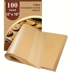 TEMU 100개 대형 사이즈 베이킹 파스퍼 | 30*40cm 일회용 식품 종이, 오븐, 프라이팬, 쿠키 베이킹, 파티용