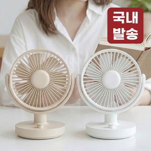 TEMU 레토 무선 탁상용 선풍기 자동 회전 미니 소형 캠핑 책상 사무실 10단풍량 LMF-PS02