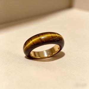 TEMU 8mm 천연 호랑이눈석 커플링 싱글/페어, 패셔너블한 라이트 럭셔리 남녀공용 반지, 일상 출퇴근용으로 활용도 높음, 생일 및 밸런타인데이 선물용으로 이상적