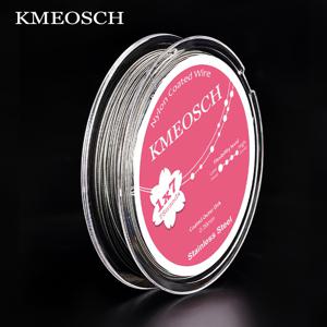 TEMU KMEOSCH 7가닥 유연한 꼬임 구슬 꿰기 와이어, DIY 주얼리 제작용, 부드럽고 내구성 있는 공예용 실, 0.3mm-0.6mm 혼합 사이즈, 목걸이 팔찌 구슬용 전문가용 꼬임선, 취미 및 공예가를 위한 유럽 스페셜 시리즈