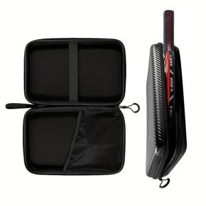 TEMU 탁구 라켓 커버 패들 EVA 가방 1개, 핑퐁 케이스, 지퍼 포켓 패키지, 290x195x50mm/11.42*7.68*1.97인치, 고품질 라켓 가방 커버