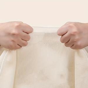 TEMU 식품 등급 거즈 커버 2개 세트, 재사용 가능한 찜 뚜껑 (채소, 만두, 두부 여과용), 찜 바구니 천