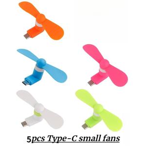 TEMU 미니 Type-C 플러그인 소형 선풍기, 휴대용 손잡이형 데스크탑 클립형 선풍기, 사무실 여행 시 냉각에 적합, Type-C 연결을 위한 휴대용 기기용 휴대용 선풍기, 무소음 선물 선풍기
