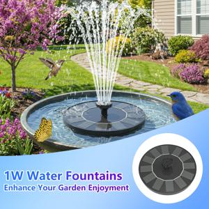 TEMU 1W-3.5W IPX8 태양광 정원분수, 새 목욕탕용 태양광 부유식 분수 펌프, 태양광 분수, 폭포 분수, 소형 물 펌프, 태양광 물 분수, 야외 물 분수, 컬러 조명, 새 목욕탕, 정원, 연못