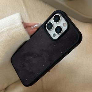 TEMU 휴대폰 케이스 - 다크 별빛 하늘 텍스처 디자인으로 아이폰 17 Pro Max 케이스에 적합하며 아이폰 16 Pro/15/14/13 Pro/12/11에도 사용 가능합니다. 세련되고 창의적인 고품질 유리 보호 커버가 특징입니다.