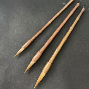 TEMU 3개 전문가용 랑모 붓 세트 - 서예용: 서체, 비主体花 小行書, 중국 전통화 정교한 스타일, 경전 필사 | 초보자용 부드러운 붓 스타터 도구 | 고급 수공예 문화 및 비즈니스 선물