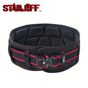 TEMU STARJIFFJI 확장형 벨트 두꺼운 트렌드 전술 허리 씰 전기 기술자 유지보수 야외 스포츠 조절 가능한 공구 벨트 3D 입체 디자인, 좁은 앞부분과 넓은 뒷부분, 유연한 굽힘, 공구 가방과 함께 사용 가능