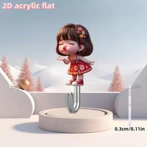 TEMU 2Dflat - 키스를 날리는 귀여운 아기 패턴 후크 - 무타공, 자국 없는 문 및 욕실용 후크, 간편한 설치, 스타일리시한 디자인. 주방, 욕실, 거실 장식, 걸이형 수납에 적합 - 장식용 벽걸이 후크 | 방 꾸미기, 다용도 후크