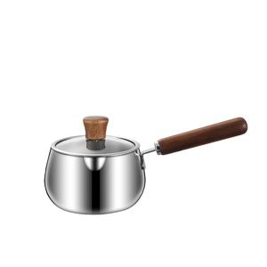 TEMU 316L 다용도 스테인리스 스틸 냄비 (인스턴트 라면, 우유, 이유식용), 뚜껑 포함으로 두께 강화, 모든 조리 표면(인덕션 포함) 호환 - 차 및 커피 제조에 적합하며 캠핑에 좋습니다.
