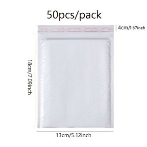 TEMU 50개입, 펄 버블 메일러 봉투, 포장 및 배송용 자체 접착 배송 백