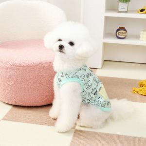 TEMU 강아지 옷 여름 얇은 조끼 고양이 테디 비콘 프리즈 슈나우저 소형견 및 중형견 애완견 의류
