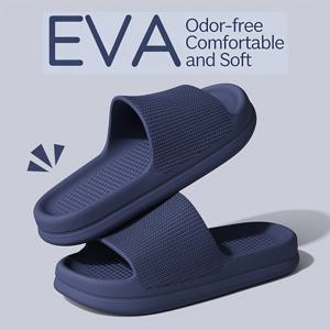TEMU 남성용 여름 실내용 편안한 EVA 경량 슬리퍼 - 사계절용 - 손세탁 가능 - 미끄럼 방지 샌들, 여성용 아웃도어 슬리퍼 - 여름 실내/실외용 슬리퍼