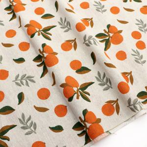 TEMU 1개 50x150cm (19.68x59인치) 과일 고품질 리넨 패브릭 - 퀼팅, DIY 재봉, 소파, 커튼, 가방, 쿠션, 베개 쿠션, 가구 커버 등에 사용! 레몬, 대추 핸드메이드 패브릭