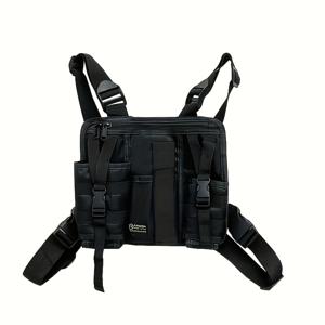 TEMU 다기능 체스트백 남성용 아웃도어 택티컬 기능성 라이딩 백팩 스포츠 조끼 가방 캐주얼 여행 물병 가방