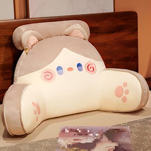 TEMU 포옹하는 고양이 쿠션, 독서 베개, 소파 쿠션