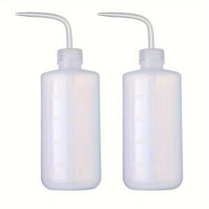 TEMU 2개 500ml 역방향 스퀴즈 병 - 안전하고 누수 방지, 내구성 있는 물주기 도구, 의료 실험실, 타투 용품, 식물 관수용, 사용하기 쉬운 공간 절약형 디자인