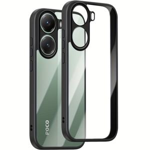 TEMU 폰 케이스: 2in 1 소프트 TPU + 투명 충격 방지 폰 케이스, 샤오미 POCO X7 Pro 5G 투명 풀 렌즈 보호 커버