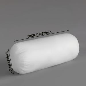 TEMU 1개 여성용 사이드 슬리핑 롱 실린더형 베개 인서트, 다리 감싸는 베개 코어, 소파 목과 허리 쿠션, 자연스러운 탄력을 위한 진공 압축