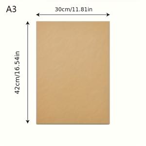 TEMU 25/40매 A3/A4/A5 고화질 골판지 시트 - 내구성이 뛰어난 브라운 골판지 디자인, 우편, 배송, 미술 및 공예, 프로젝트, 사무용품, 칸막이 및 삽입물에 적합