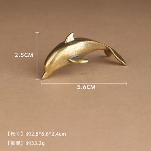 TEMU 수집용 피규어, 할로윈 돌고래 황동 피규어 (책상 장식용), 동료에게 선물하거나 거실 및 침실을 꾸미기 위해 완벽하며 크리스마스 장식에도 적합