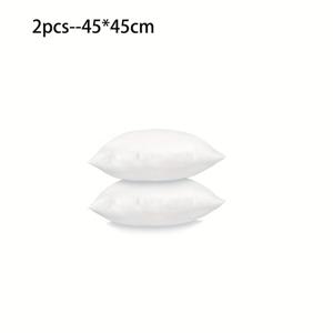 TEMU 1/2/4/6개 화이트 브러시드 베개 인서트 - 지퍼 클로저, 푹신한 사각 베개 충전재, 침대 및 소파 장식용 베개 코어, 호텔 베개 인서트로도 적합, 다양한 사이즈, 한 사이즈 크게 구매 추천