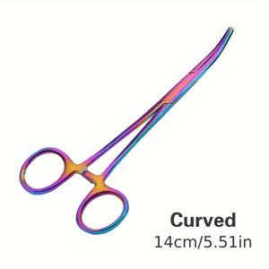 TEMU 롱 사이즈 야외 낚시 훅 제거 플라이어, 14/18cm 직선 & 굽은 헤드 플라이어, 애완동물 귀털 집게, 가정용 플라이어